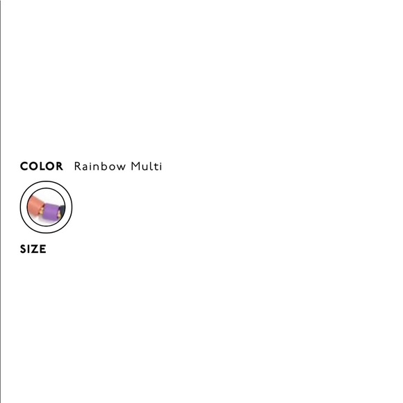 Madewell rainbow beaded statement hoop earring - Picture 3 of 7